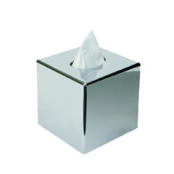 hotel supplies cube tissue box chrome cover