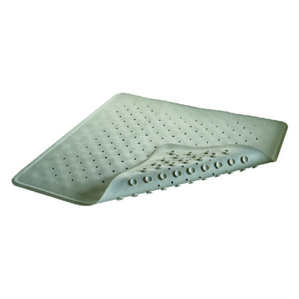hotel supplies rubber shower mat in white