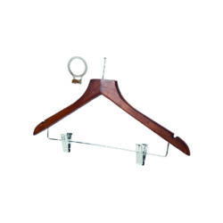 hotel supplies wooden stem loop clothes hanger natural