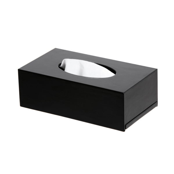hotel supplies tissue box cover black