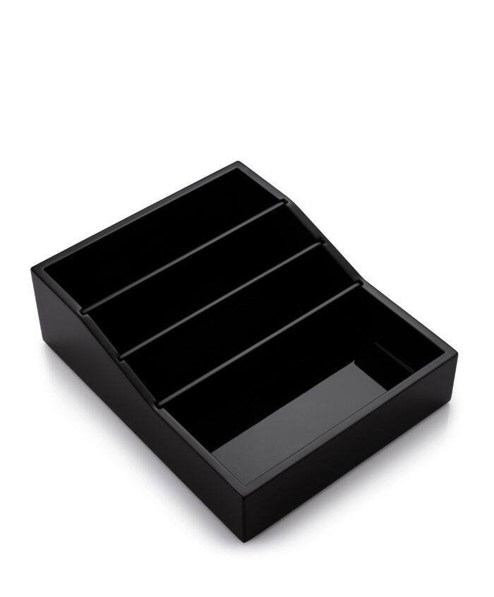 Aslotel Hotel Deluxe Sachet Container Black High Gloss