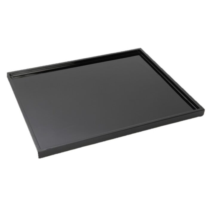 Aslotel Hotel Bedroom Beverage Tray Black High Gloss