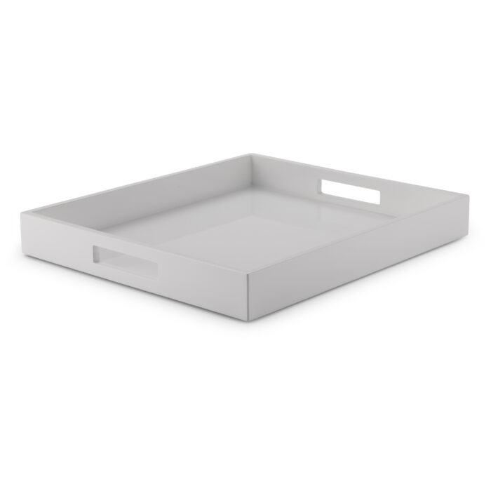 Aslotel Hotel Deluxe Beverage Tray White High Gloss
