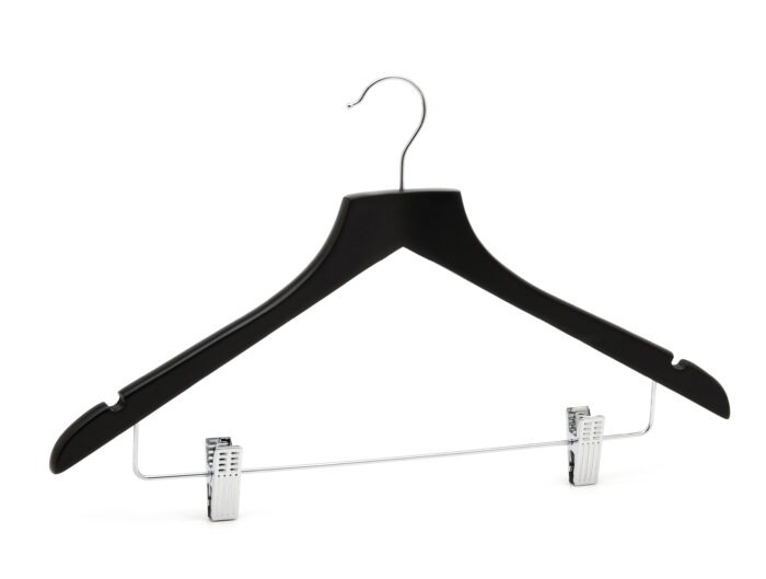 Aslotel Hook Skirt Coat Hanger Black Wood