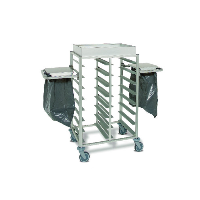 hotel supplies baikal 1255 food service trolley with bin bags