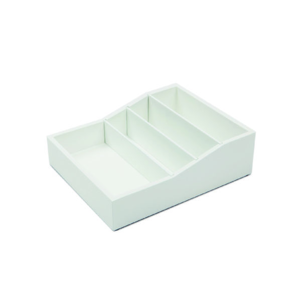 hotel supplies high gloss white deluxe sachet container