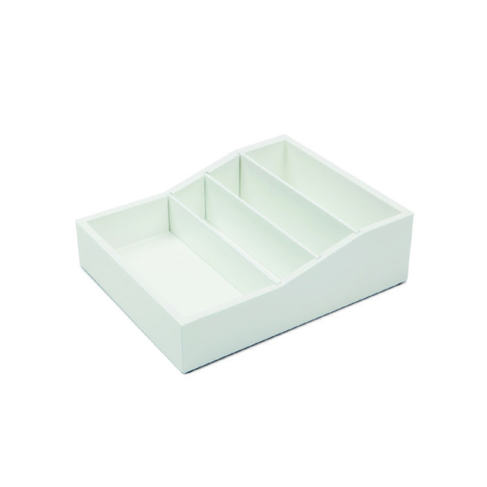 hotel supplies high gloss white deluxe sachet container