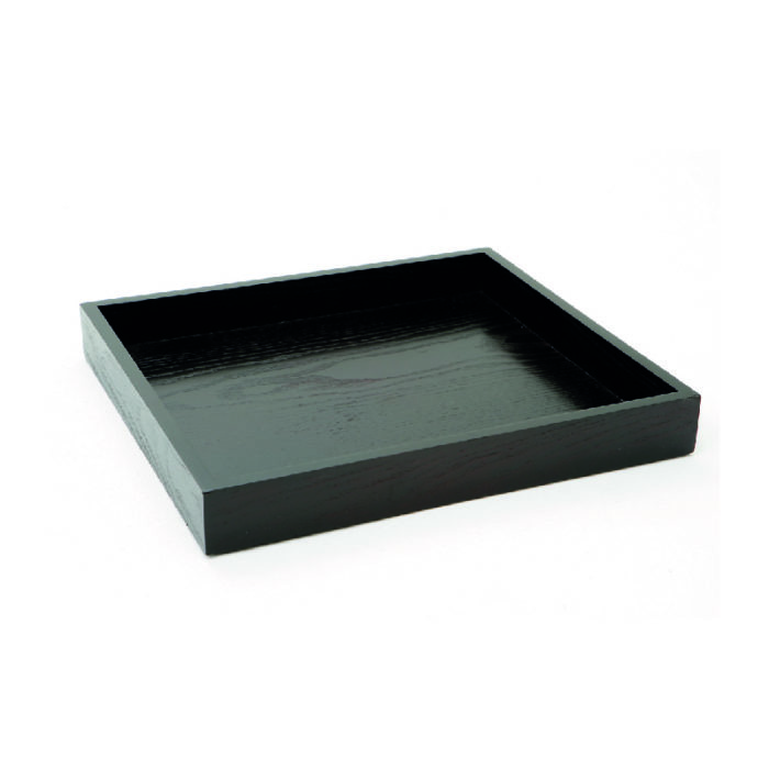 hotel supplies deluxe wooden hospitality tray