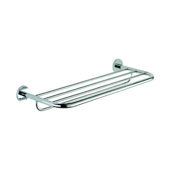 hotel supplies towel rack in chrome