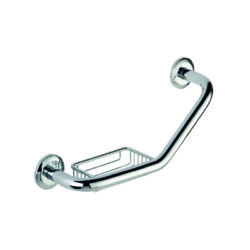hotel supplies angled grab bar in chrome