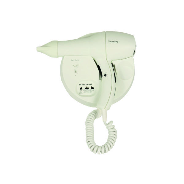 hotel supplies courtoisy bedroom hairdryer white