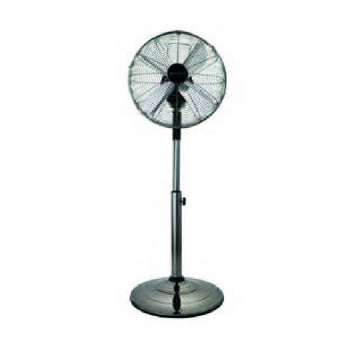 hotel supplies bionaire stand fan in chrome