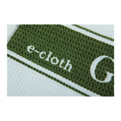 hotel supplies e-cloth microfibre tea towel x10 in green and white