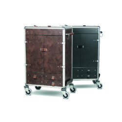 hotel supplies ascolia linen trolley brown and black