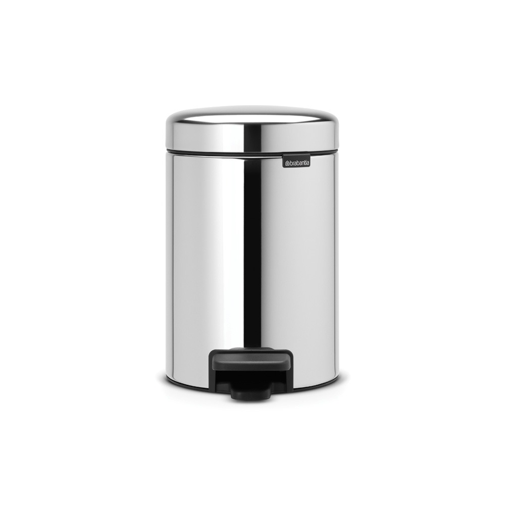 Brabantia 3 Ltr Hotel Pedal Bin, Chrome Hotel Bathrooms Aslotel