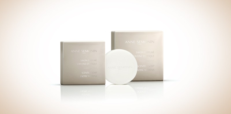 Anne Sémonin bathroom products and bar of soap