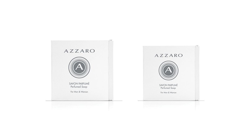 Azzaro bathroom products two bars of soap