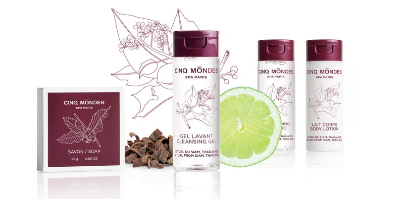 Cinq Mondes spa Paris cleansing gel soap body lotion products