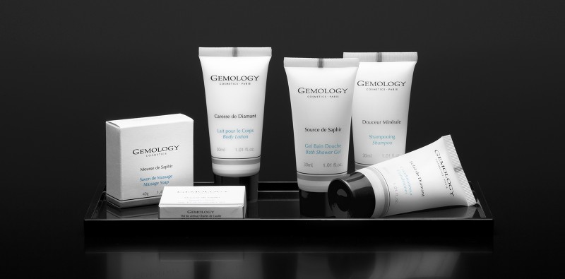 gemology bathroom products four tubes one bar of soap