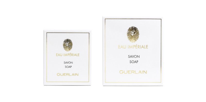 guerlain two bars of soap in packaging bathroom products