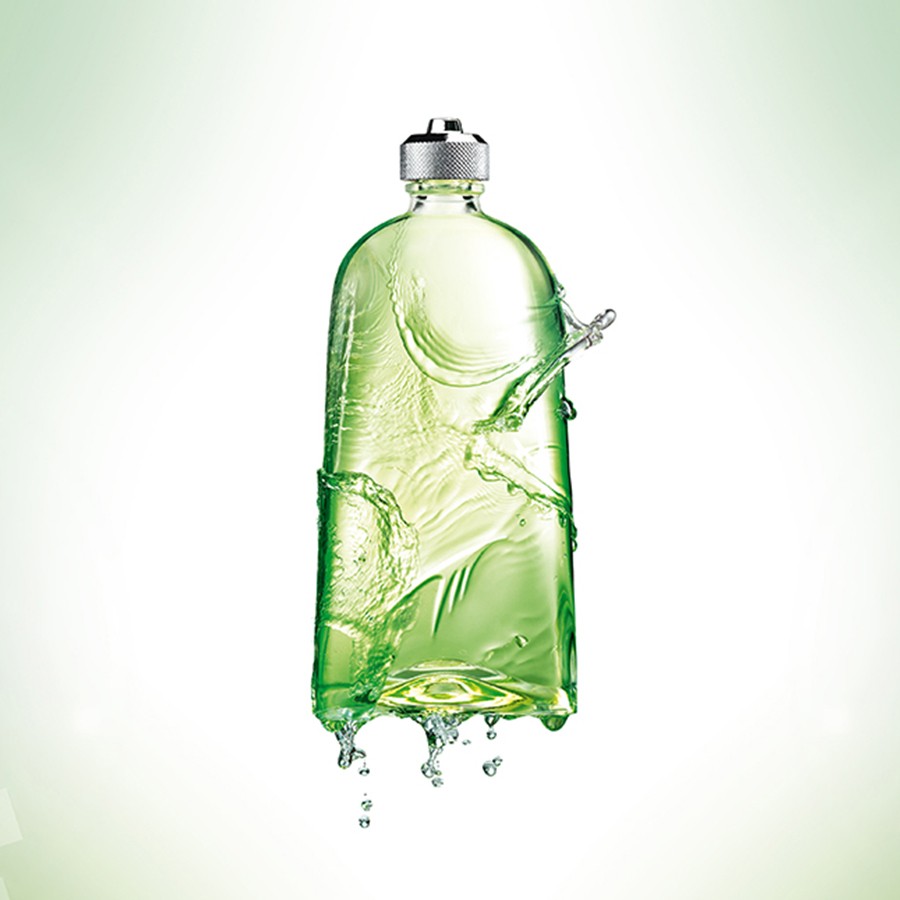 mugler cologne artistic image green bottle and silver lid