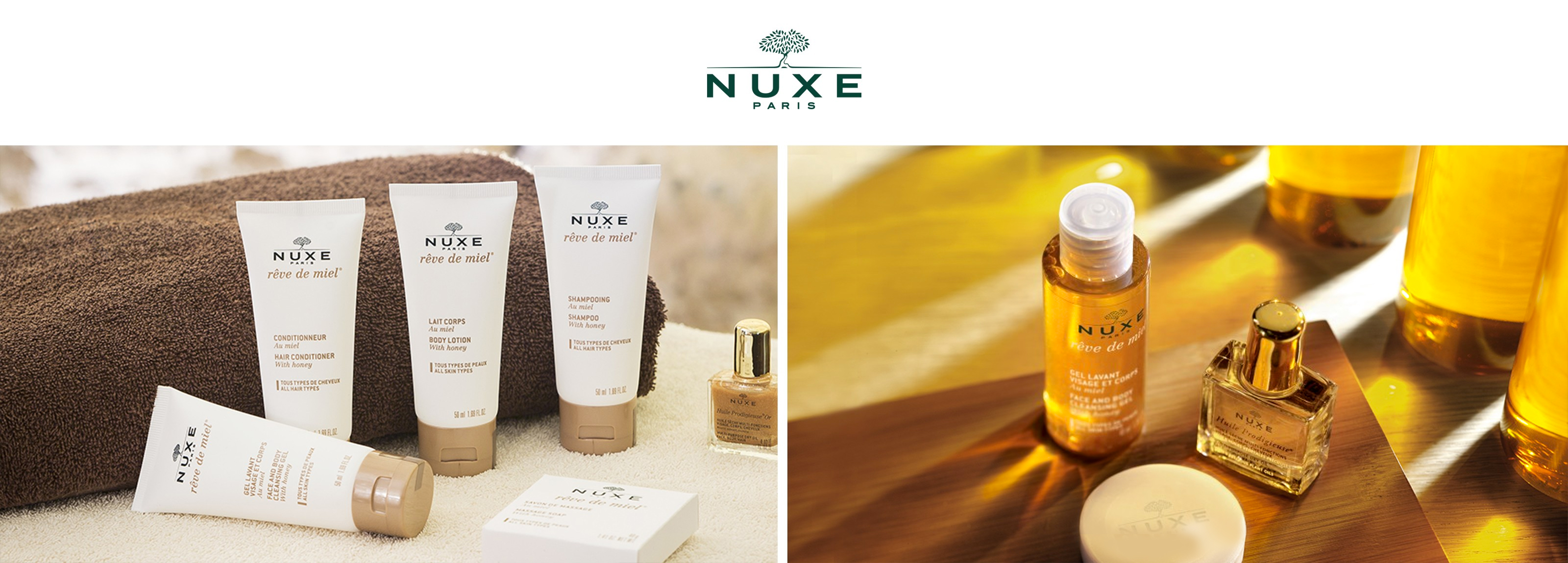 Nuxe products creams and oils
