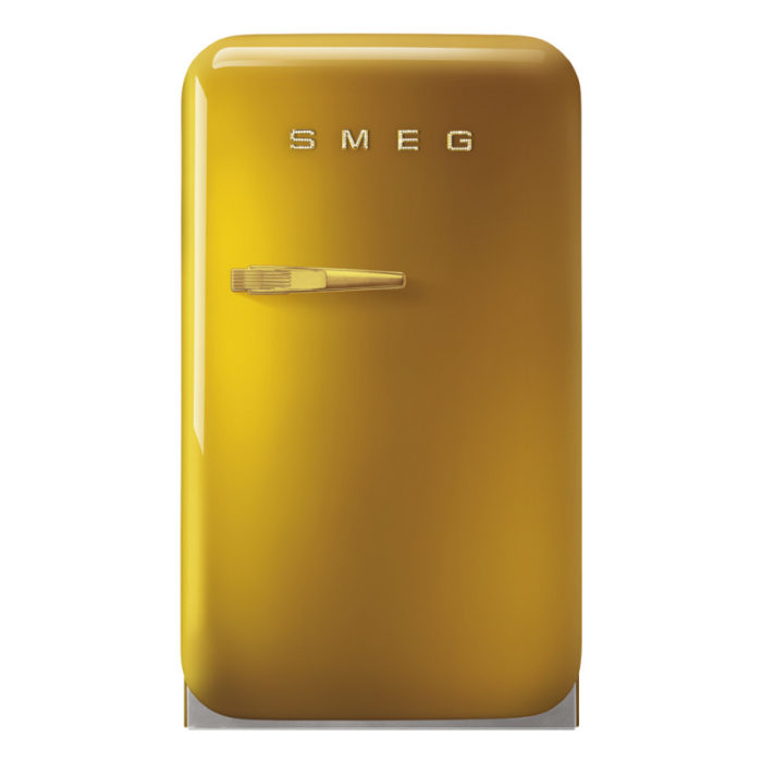 Smeg hotel minibar retro gold