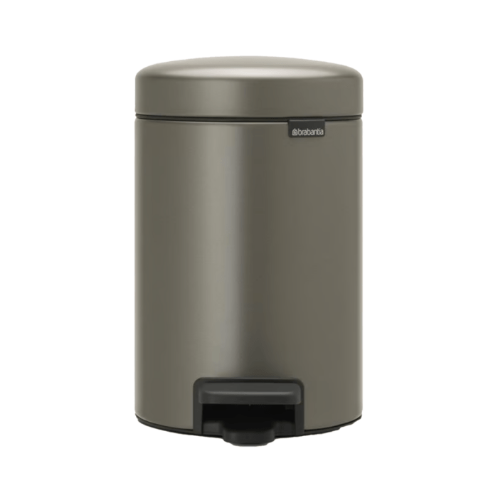Brabantia 3L Newicon Pedal Bin Platinum